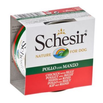 Schesir Dog Umido Pollo con Manzo 150gr