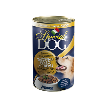 Monge Special Dog Bocconi con Tacchino, Pollo e Cereali 1275gr