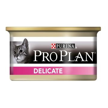 Pro Plan Gatto Delicate Mousse con Tacchino 85gr