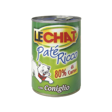 LeChat Paté Ricco con Coniglio 400gr