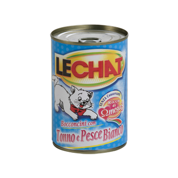 LeChat Bocconcini con Tonno e Pesce Bianco 820gr