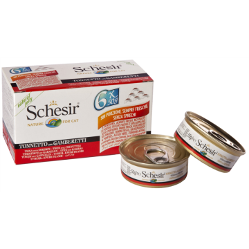 Schesir Tonno Gamberetti Multipack 6x50gr