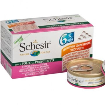 Schesir Pollo Prosciutto Multipack 6X50gr