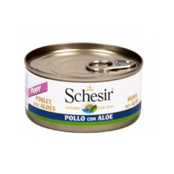 Schesir Dog Umido Puppy Pollo con Aloe 150gr