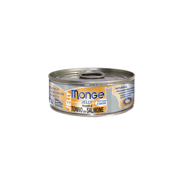 Monge Gatto Filetti di Tonno Bonito con Pregiato Salmone in Gelatina 80gr