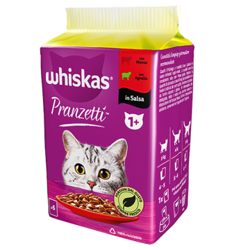  Whiskas Pranzetti Carni Miste 6x50g 