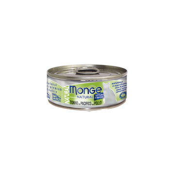 Monge Natural Gatto Tonno del Pacifico con Pollo 80gr