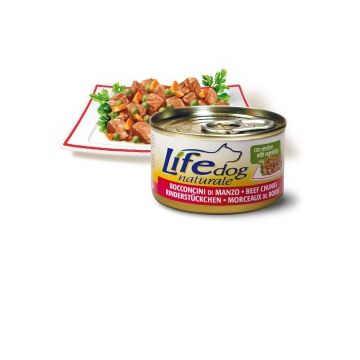 LifeDog Naturale con Bocconcini di Manzo 90gr