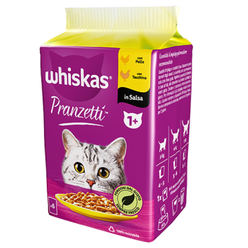 Whiskas Pranzetti Carni Bianche 6x50g