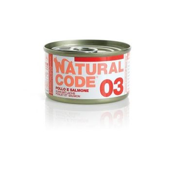 Natural Code Cat 03 Pollo e Salmone 85gr