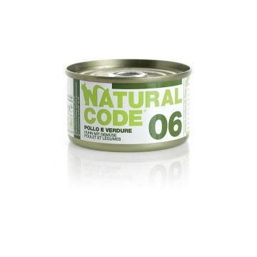 Natural Code Cat 06 Pollo e Verdure 85gr