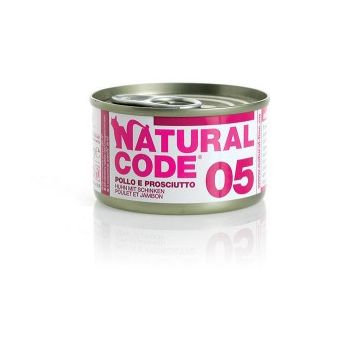 Natural Code Cat 05 Pollo e Prosciutto 85gr