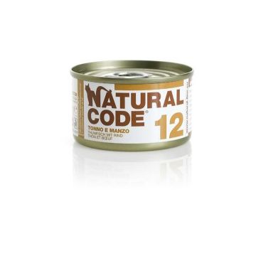 Natural Code Cat 12 Tonno e Manzo 85gr