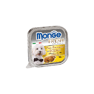 Monge Dog Fresh Paté e Bocconcini con Pollo 100gr