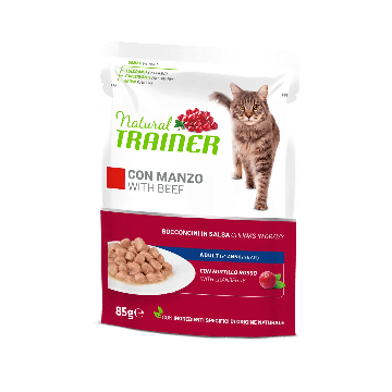 Trainer Natural Gatto Adult Manzo Busta 85gr