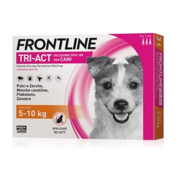 Frontline Tri-Act per Cani di Piccola Taglia (5-10 kg)