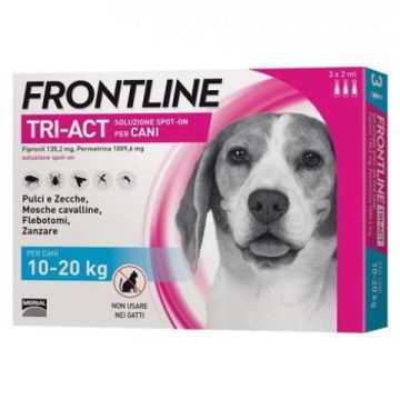 Frontline Tri-Act per Cani di Taglia Media (10-20 kg)