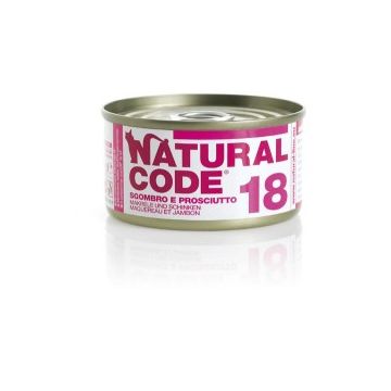 Natural Code Cat 18 Sgombro e Prosciutto 85gr