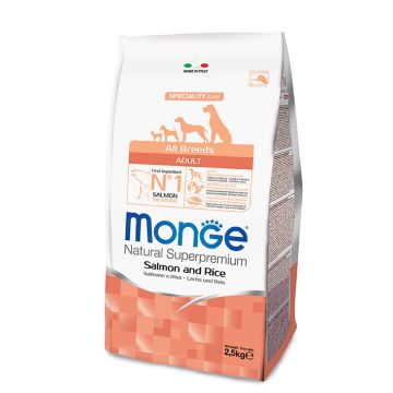 Monge All Breeds Adult Salmone & Riso 12 KG