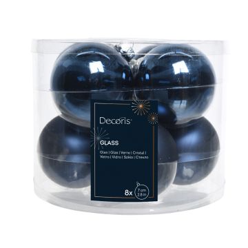 KAEMINGK - 8 Palline per Natale blu