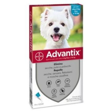 Advantix Spot On per Cani di Taglia Piccola (4-10 kg) Singola Dose