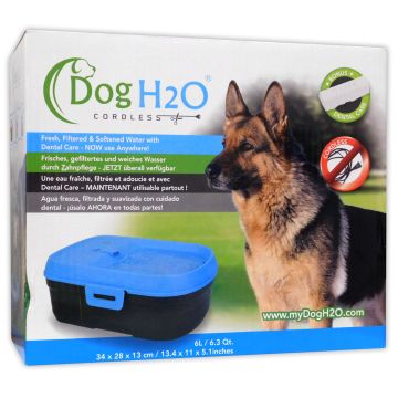 DOG H2O Cordless Acqua Fontana Ciotola Filtro e cura dentale cani