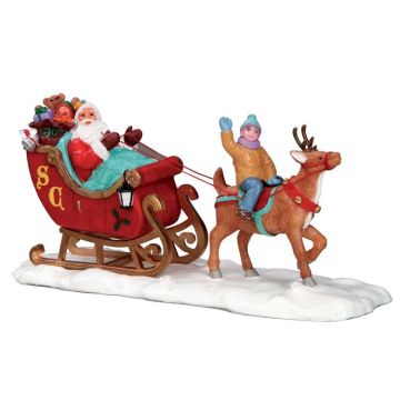 Santa's Sleigh Lemax Natale