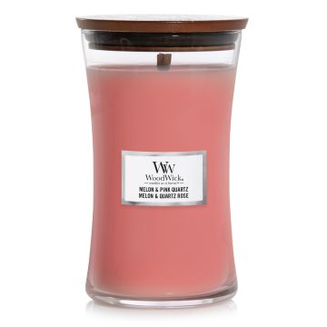 Woodwick Candela Profumata Melon And Pink Quartz