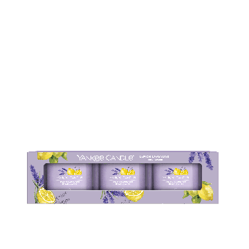 Yankee Candle Set 3 Candele Votive Lemon Lavender