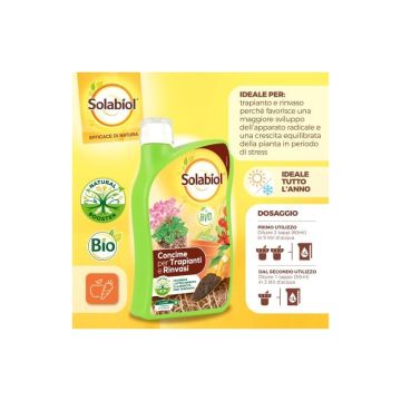 SOLABIOL - concime liquido bio trapianti e rivasi 1lt