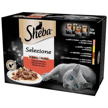 Sheba Selezione Gustosa in Salsa 12x85gr Bustine