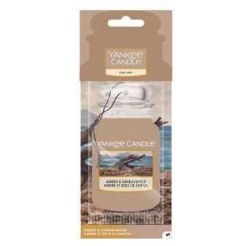 Yankee Candle CAR JAR PAPER AMBER & SANDALWOOD -  Profumatore Auto