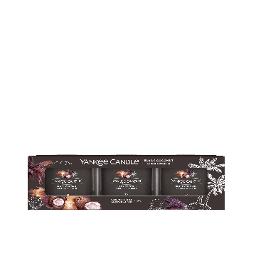 Yankee Candle Set 3 Candele Votive Black Coconut