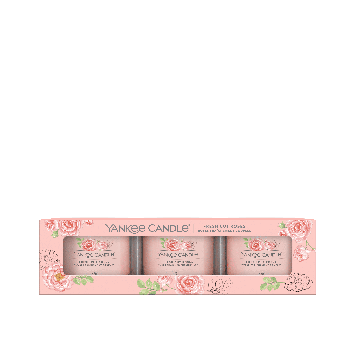 Yankee Candle Set 3 Candele Votive Fresh Cut Roses