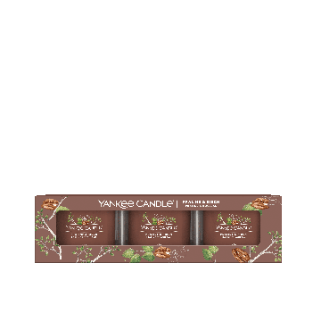 Yankee Candle Set 3 Candele Votive Praline & Birch