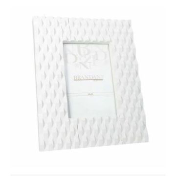 Brandani - PORTAFOTO GLAM BIANCO  POLIRESINA INTERNO 10X15