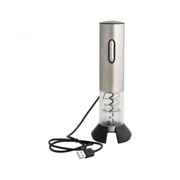 Brandani - CAVATAPPI ELETTRICO CON RICARICA USB IN INOX