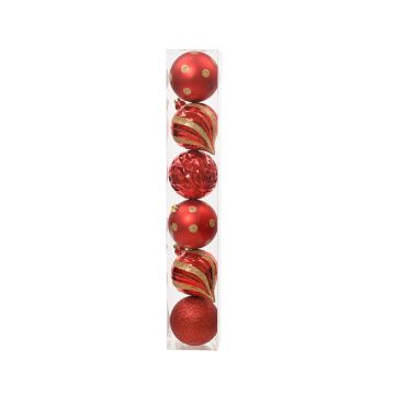 KAEMINGK - Palline infrangibili di Natale 15cm rosse