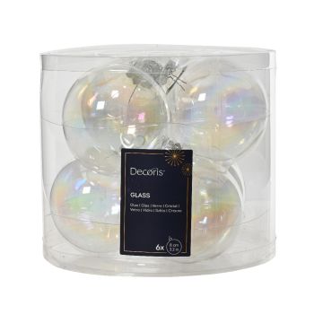 KAEMINGK - 6 palline trasparenti 8cm