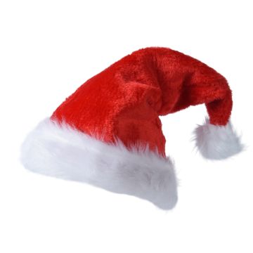 Cappello da Babbo Natale in poliestere L1,50-W30,00-H40,00cm rosso.