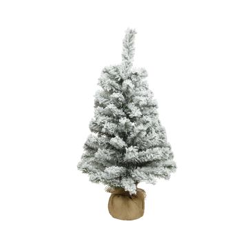 Mini albero imperiale innevato diametro 41.00-H75.00cm colore verde/bianco.