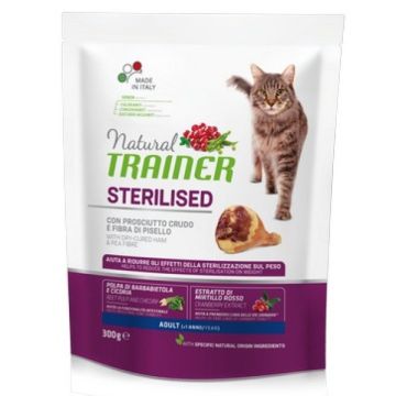 Trainer Natural Gatto Adult Sterilised con Prosciutto Crudo