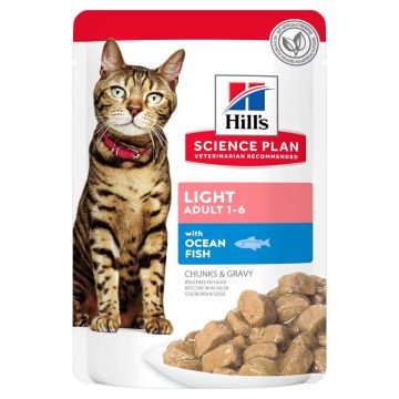 Hill's Science Plan Feline Adult Light Busta 85 gr Pollo e Pesce Oceanico
