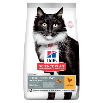 Hill's Science Plan Feline Sterilised Cat Mature Adult 7+ Pollo