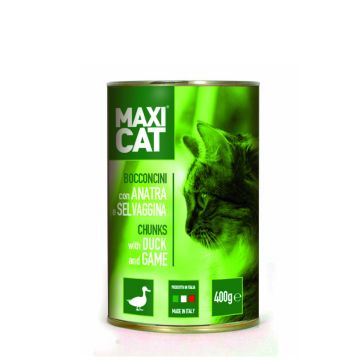 Maxi Cat Bocconcini con Anatra e Selvaggina 400 gr