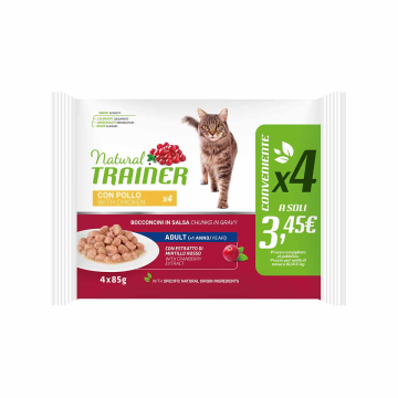 Trainer Natural Cat Pack Adult 85gr X4