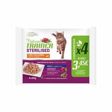 Trainer Natural Cat Pack Sterilized 85grX4
